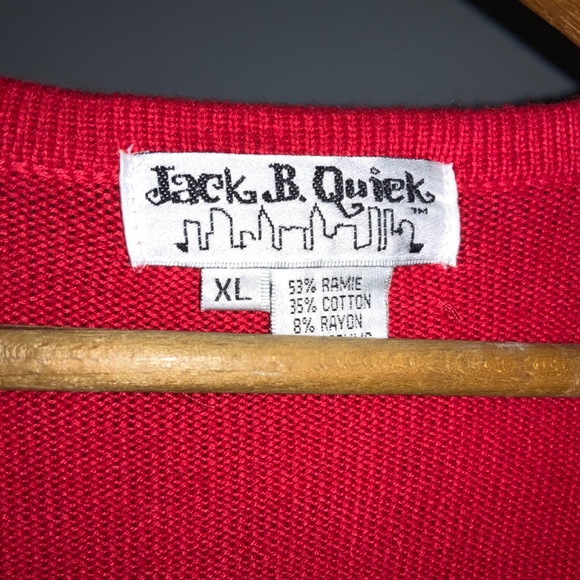 Jack B. Quick Holiday Beaded Sequined Christmas Tree Sweater XL ornaments New - Picture 4 of 7